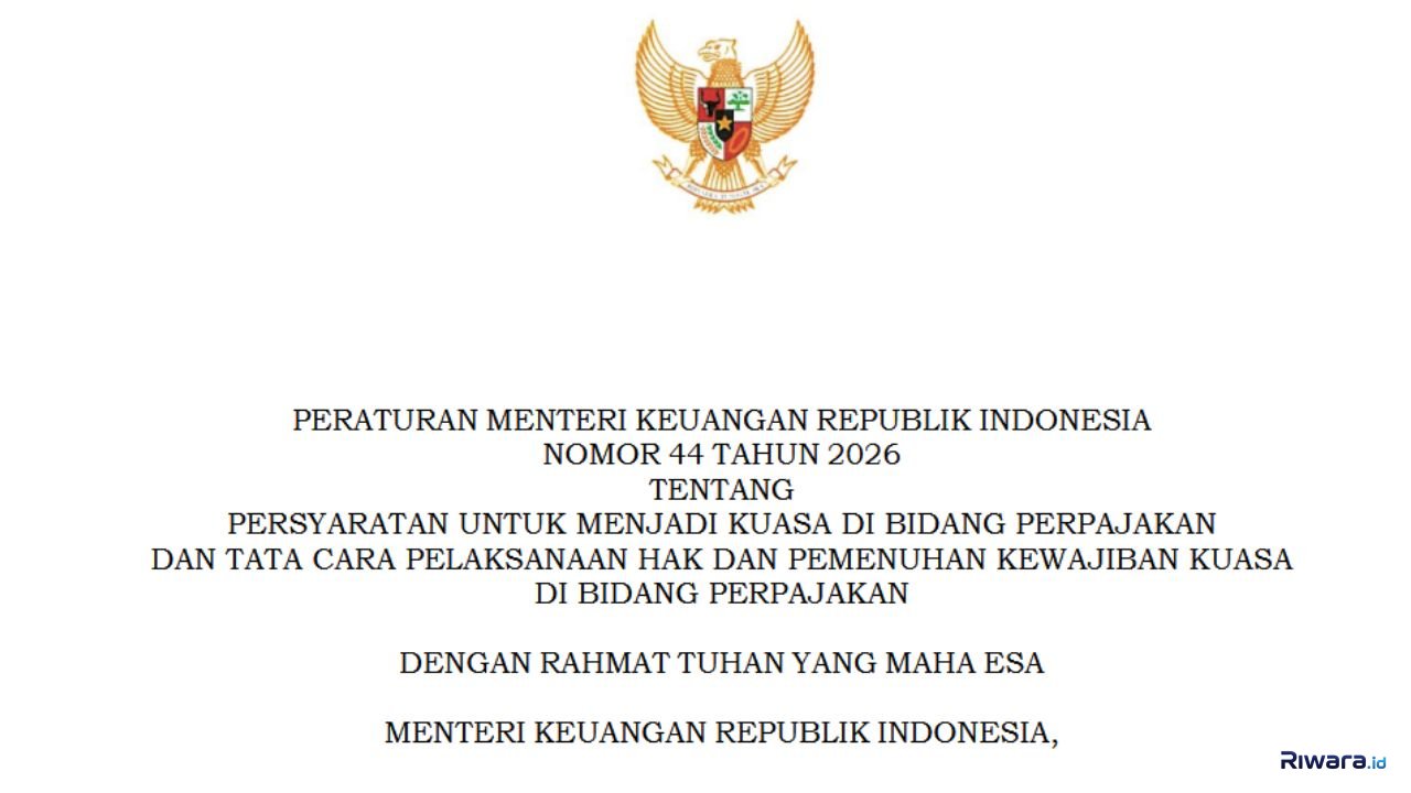 PMK 442026 Tutup Celah Pengalihan Kuasa Pajak